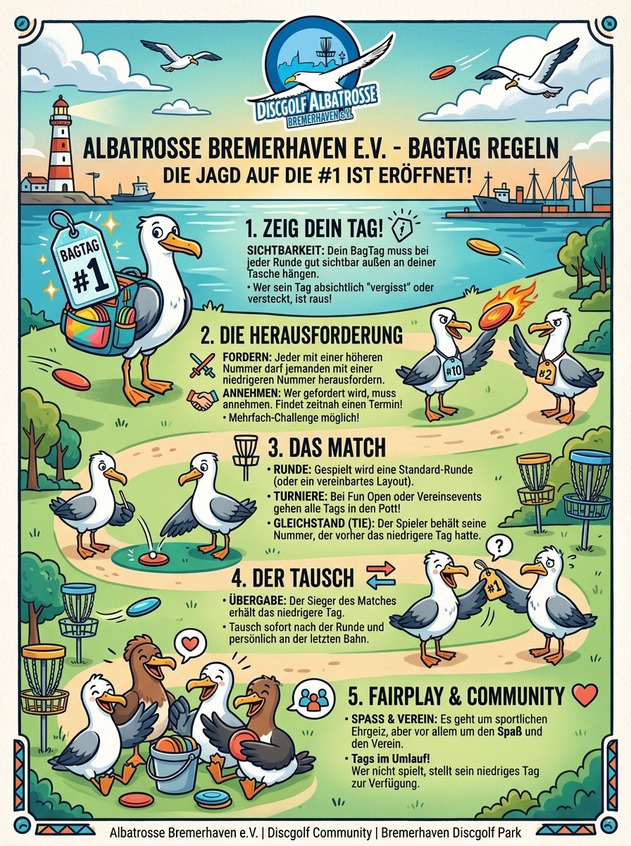 Albatrosse Bremerhaven e.V. BagTag Regeln